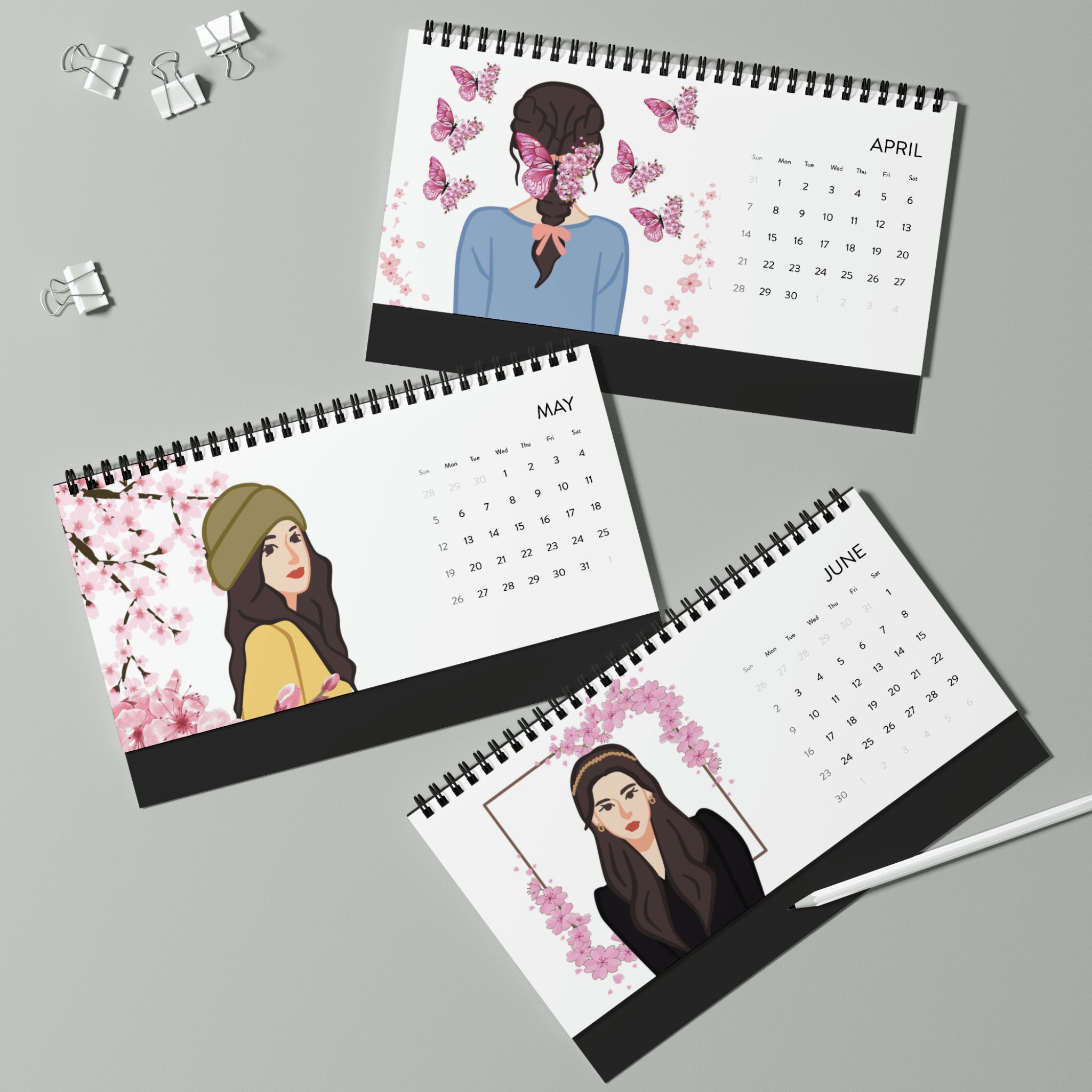 Desktop Calendar 2024, Kdrama calendar, Kdrama Monthly Calendar sold by