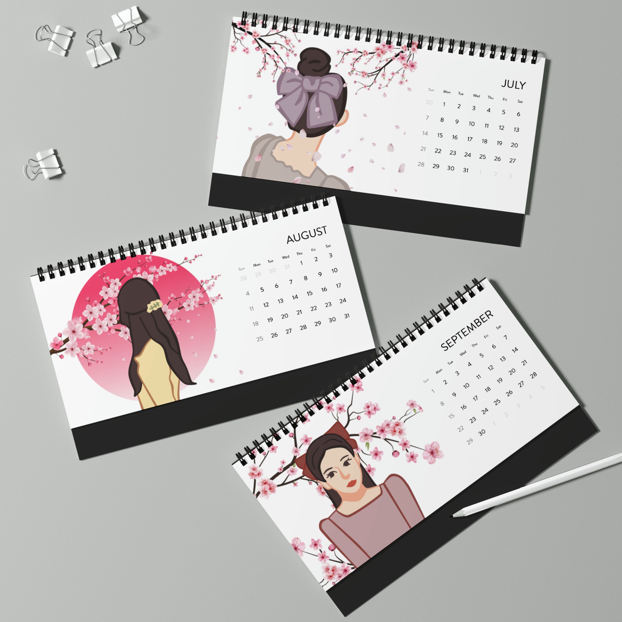Desktop Calendar 2024, Kdrama calendar, Kdrama Monthly Calendar sold by
