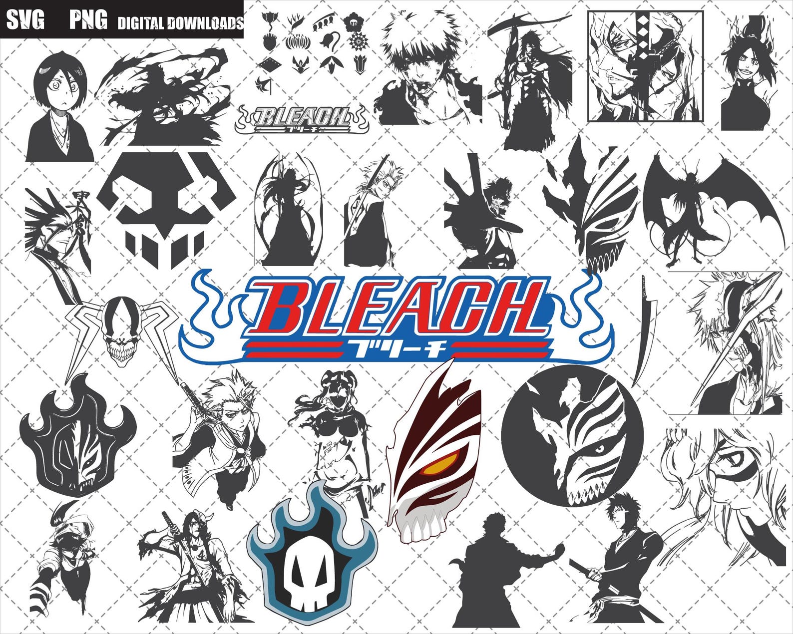 Explore Our Anime Bundle SVG With 30 Unique Designs! Instantly Download ...