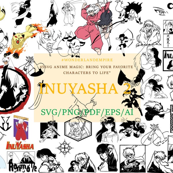 ¡Explora nuestro paquete de anime SVG con 30 diseños únicos! Descarga instantáneamente, siluetas de anime, SVG de manga y más. Personajes de anime, anime png