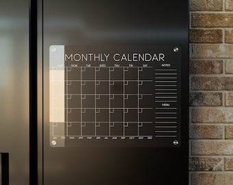 Magnetic Calendar, Kitchen Calendar, Fridge Calendar, Magnetic Planner, Monthly planner, Magnetic Board