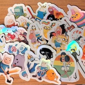 Adventure Time (2) Stickers - Set of 20 Fun and Vibrant Decals for Laptops, Notebooks, and More | Cartoon Network Inspired Sticker Pack