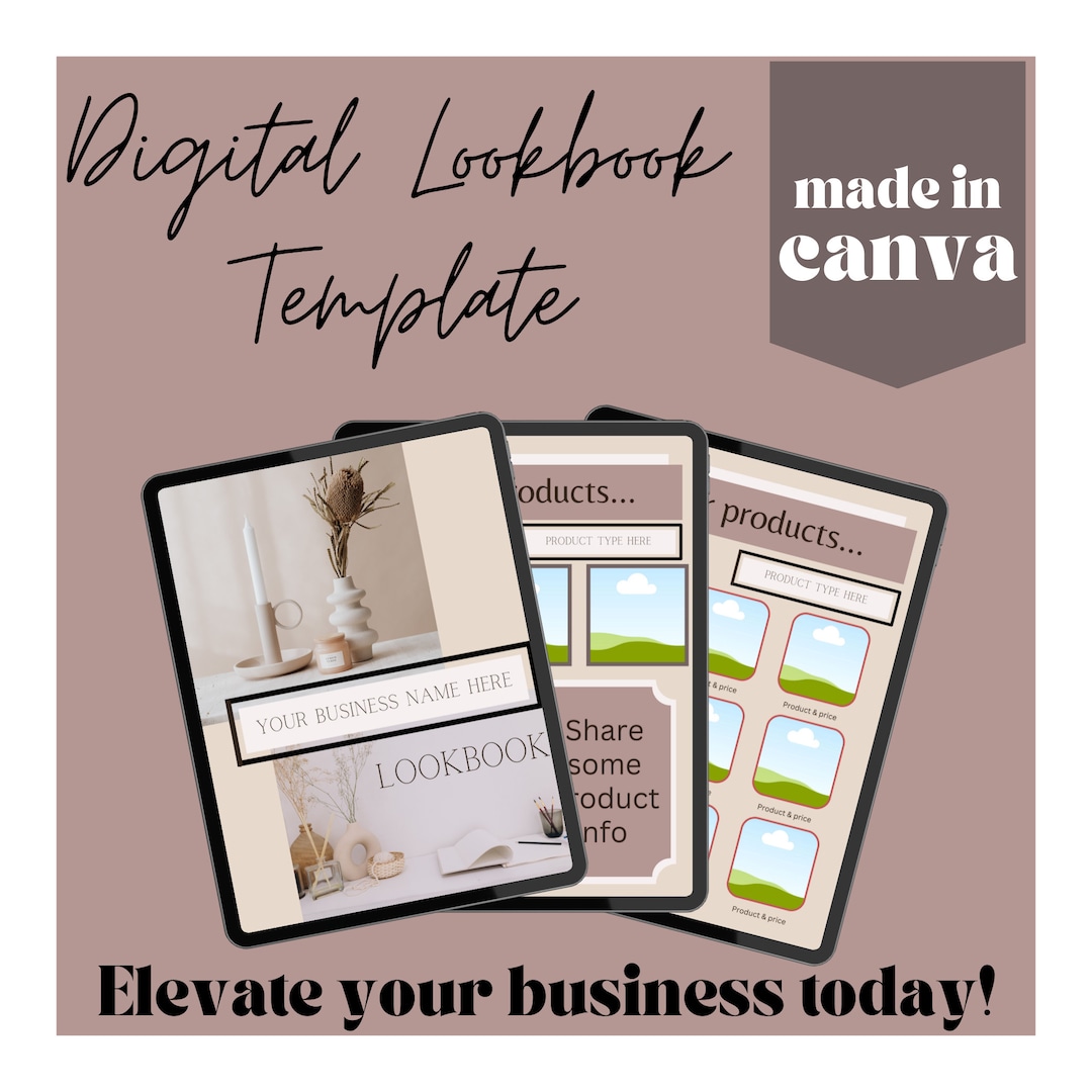 Lookbook Template Customer Catalogue Template Canva Etsy lookbook-template-customer-catalogue-template-canva-etsy