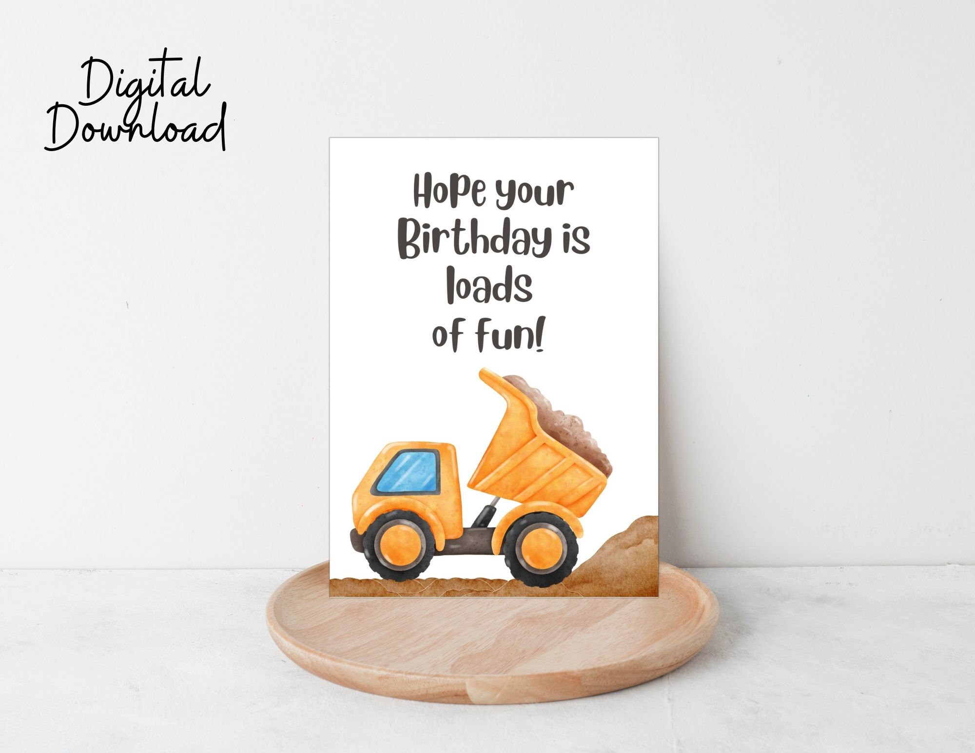 Printable Boys Birthday Greeting Card 5x7 Digital Download - Etsy