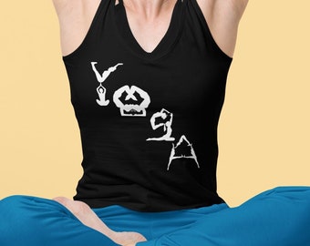 Camiseta sin mangas de yoga.