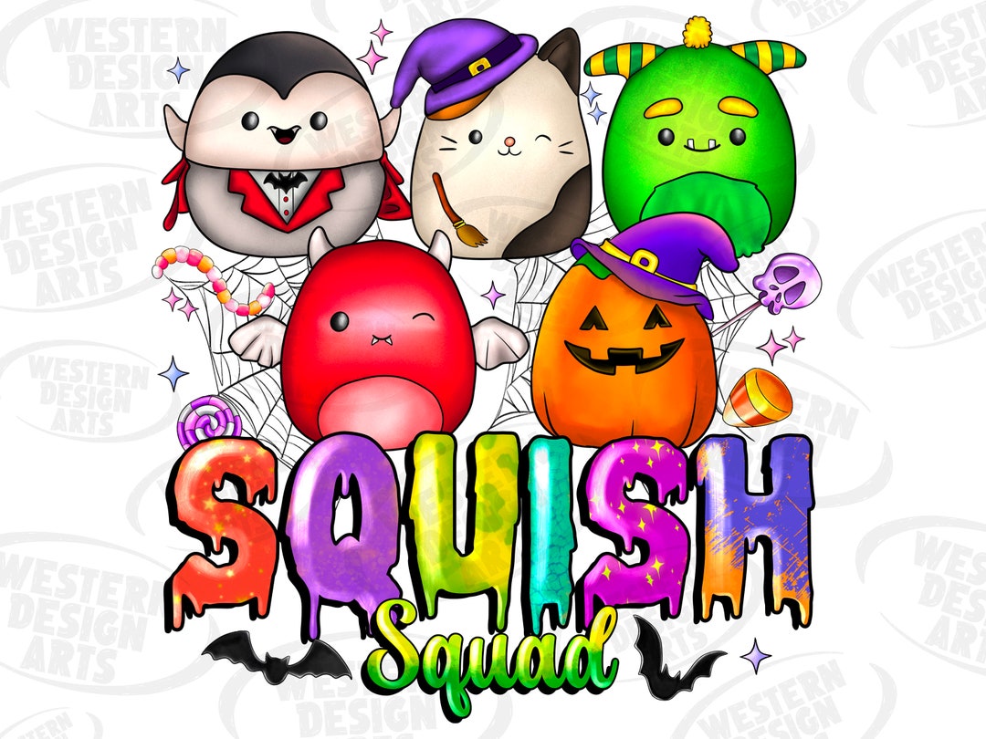 Halloween Squishmallow Png, Halloween Squish Squad Png, Squishy