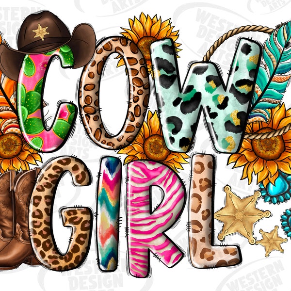 Western Cowgirl Png Sublimation Design Download, Cowgirl Png, Western Cowgirl Png, Gemstone Png, Sublimate Designs Download