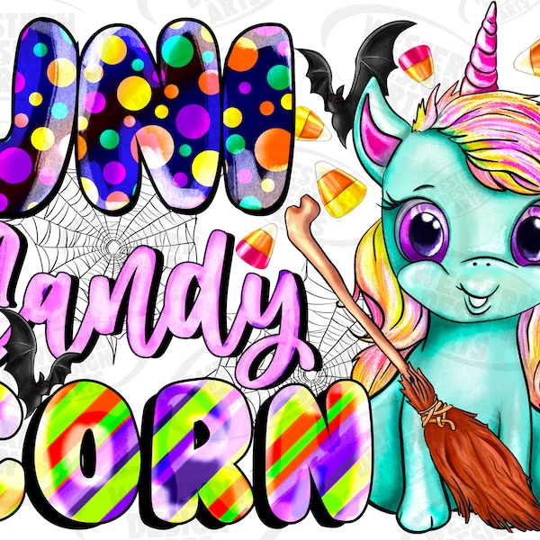 Uni Candy Corn Png, Halloween Unicorn png sublimation design, Unicorn png, Spooky Unicorn, Unicorn Design, Halloween, Digital download