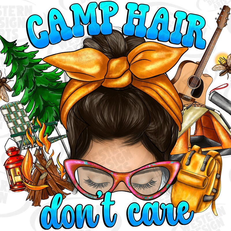 Camp Hair Don't Care - Etsy