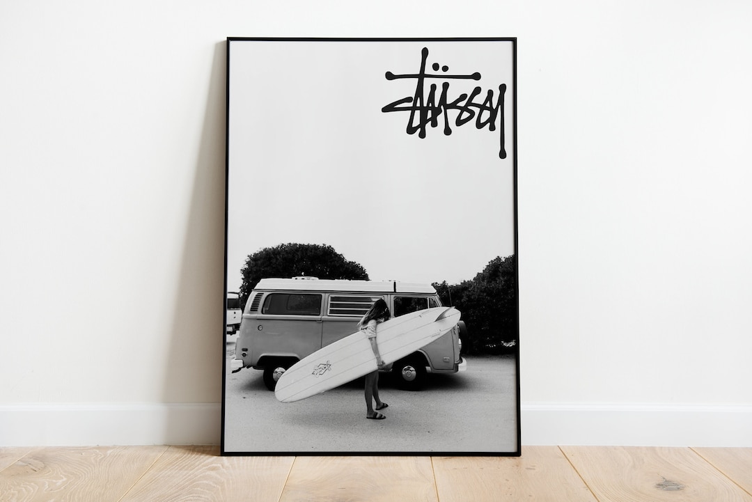 Stussy Aesthetic Posters for Bedroom, Poster Print Aesthetic, Vintage ...