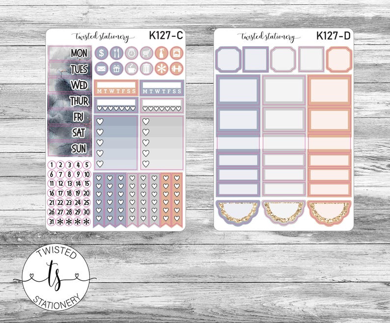 Wizard Weekly Wizard Weekly Kit Stickers, Planner Stickers, Scrapbooking, Bullet ...