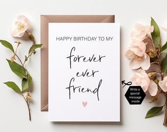 Favorite Person Birthday Card, Bestie Birthday Card, Best Friend Card, Birthday Card, Birthday Card For Friend, Forever Friend, Mom Sister
