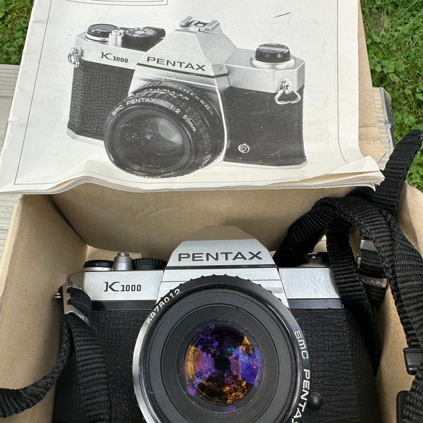 New Old Stock in box PENTAX K1000 with 50mm lens
