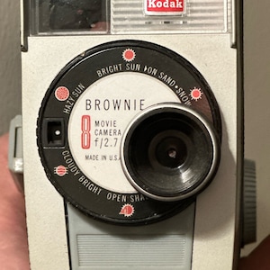 Vintage Eastman Kodak “Brownie 8” 8mm motion picture film camera, with original box