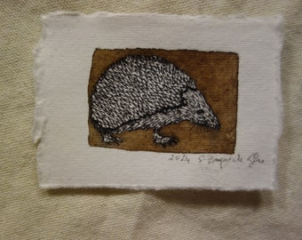 Tiny animal drawing, ink animal drawing, small animal drawing in ink
