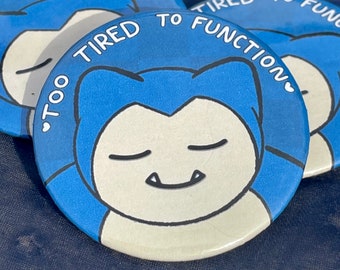 Snorlax tired button