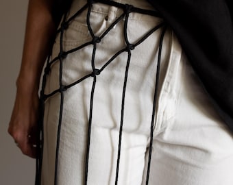 Handmade Macramé Cord Belt