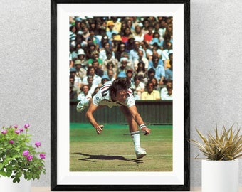 Cartel de Jimmy Connors / Jimmy Connors Walkpaper / Jimmy Connors Walk Art / Jimmy Connors Deco