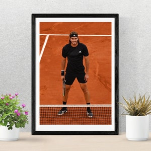 Cartel de Stefanos Tsitsipas / Papel de caminata de Stefanos Tsitsipas / Arte de caminata de Stefanos Tsitsipas / Stefanos Tsitsipas Deco