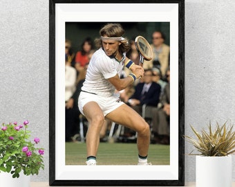 Cartel de Bjorn Borg / Bjorn Borg Walkpaper / Bjorn Borg Walk Art / Bjorn Borg Deco