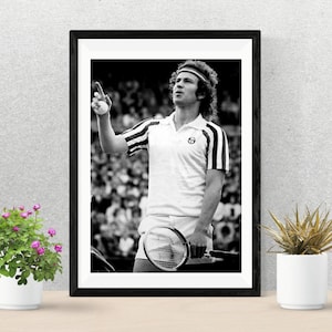 Cartel de John McEnroe / Tributo a la leyenda del tenis / John McEnroe Walk Art / John McEnroe Walkpaper