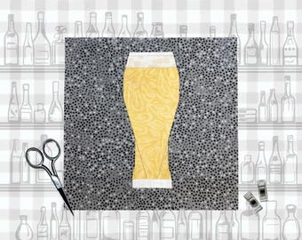 FPP-patroon ambachtelijk bier | 3 maten | Gebreid quiltblokpatroon | Digitale download