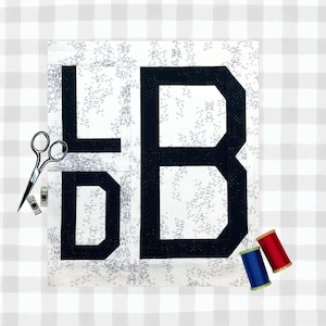 Monogram Mania II FPP Pattern | Alphabet Foundation Paper Piecing Patterns