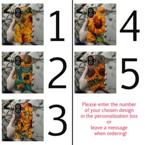 Van Gogh Sunflowers Phone Case, Floral Fine Art Cell Phone, Artistic Cover for iPhone 15 14 13 Magsafe Pro Max Plus, Samsung S25, 0056 image 2