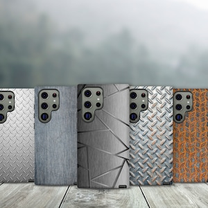 Metal Effect Phone Case, Rusty Metal Phone Cover, Abstract Metal Texture Case for iPhone 15 14 13 Pro Max Magsafe, Samsung S25, 0069