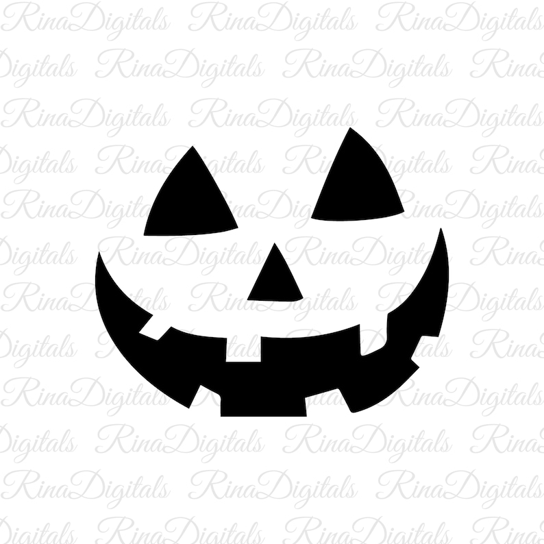 Pumpkin Face Svg, Jack O Lantern Svg, Halloween Svg. Vector Cut File ...