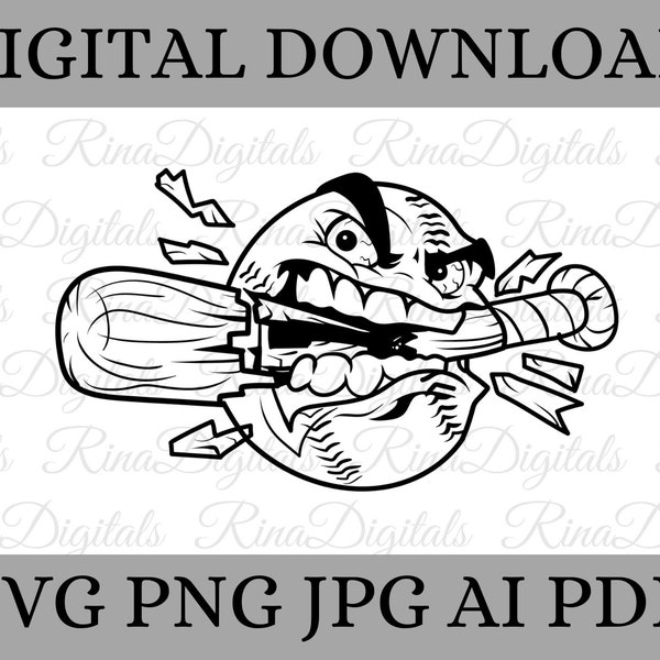 Baseball Cartoon, Angry Mean Face, Fastball Sport, Pitcher Team Catcher, Seams Svg Png, Vinyl, Decal, Sticker, Engrave Clip Art, Cut files