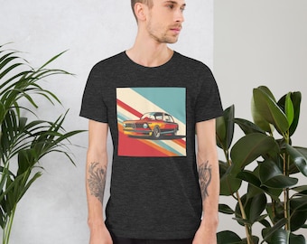 Colorful BMW 2002 T-Shirt | Vintage Car Lover Gift | Retro BMW Tee