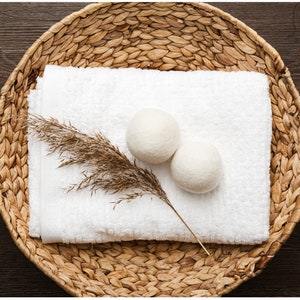 Premium Wool Dryer Balls - Set of 6 | Natural Fabric Softener in 3 Beautiful Shades | Handmade and Hypoallergenic