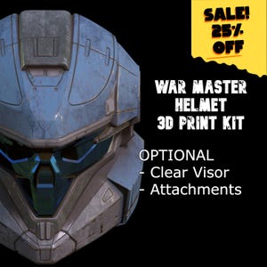 War Master-helm 3D-kit