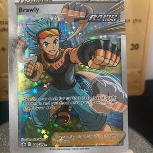 Carte Pokémon Brawly Trainer's 188/198Holographique - Proxy - Haute Qualité - Carte à collectionner version ANG