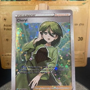 Carte Pokémon Cheryl Trainer's 159/163 Holographique - Proxy - Haute Qualité - Carte à collectionner version ANG