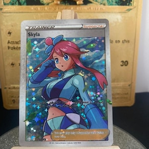 Carte Pokémon Skyla Trainer's 72/72 Holographique - Proxy - Haute Qualité - Carte à collectionner version ANG