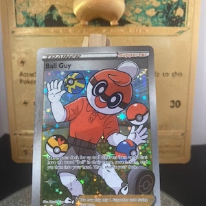 Carte Pokémon Ball Guy Trainer's 65/72 Holographique - Proxy - Haute Qualité - Carte à collectionner version ANG