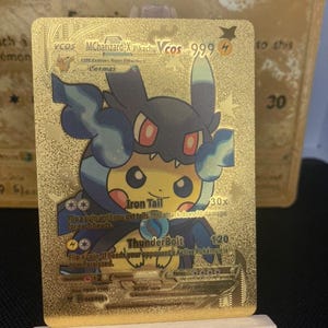 Carte Pokémon dorée MCharizard-X Pikachu/ Cosmax/ 49/55 /PROXY