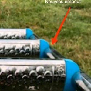 Embouts latérales pour marche échelle piscine Ubbink|Embouts latérales|Réparation échelle piscine Ubbink| vendu par paire