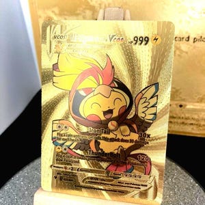 Carte Pokémon dorée MPidgeot Pikachu/ Cosmax/ 27/55 /PROXY