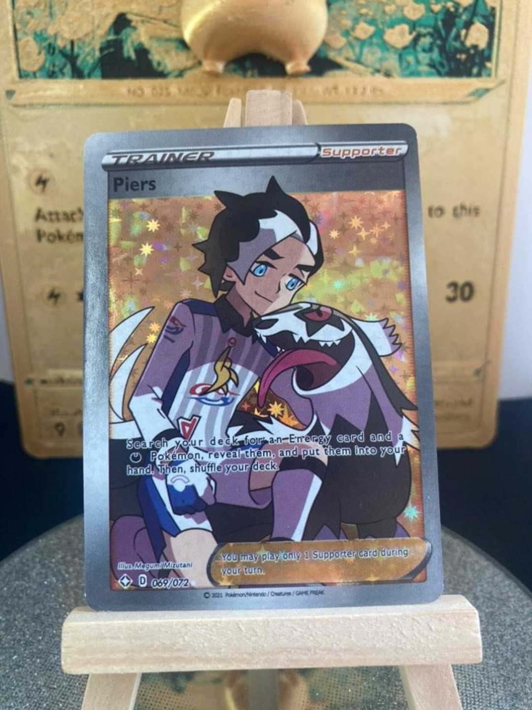 Pokemon Card Piers Trainer's 72/69 Holographic - Proxy