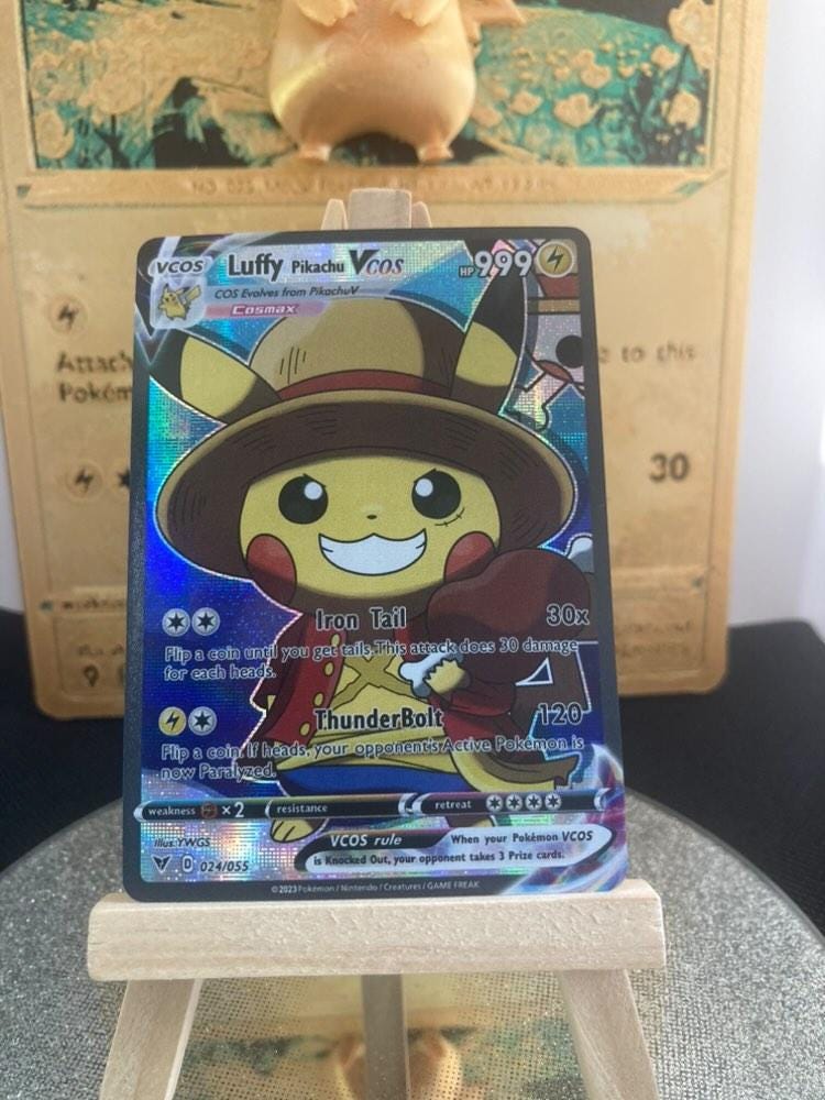 Pokmon Card Luffy Pikachu/ Cosmax/ 24/55 /PROXY - Etsy