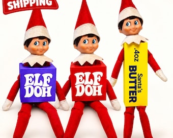 Elfen-Doh-Kostüm für Weihnachtselfenpuppe, 3D-gedrucktes Squishy-Würfel-Kostüm