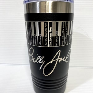 Billy Joel Songs 20 oz Double Wall Insulated Tumbler (Double Sided)