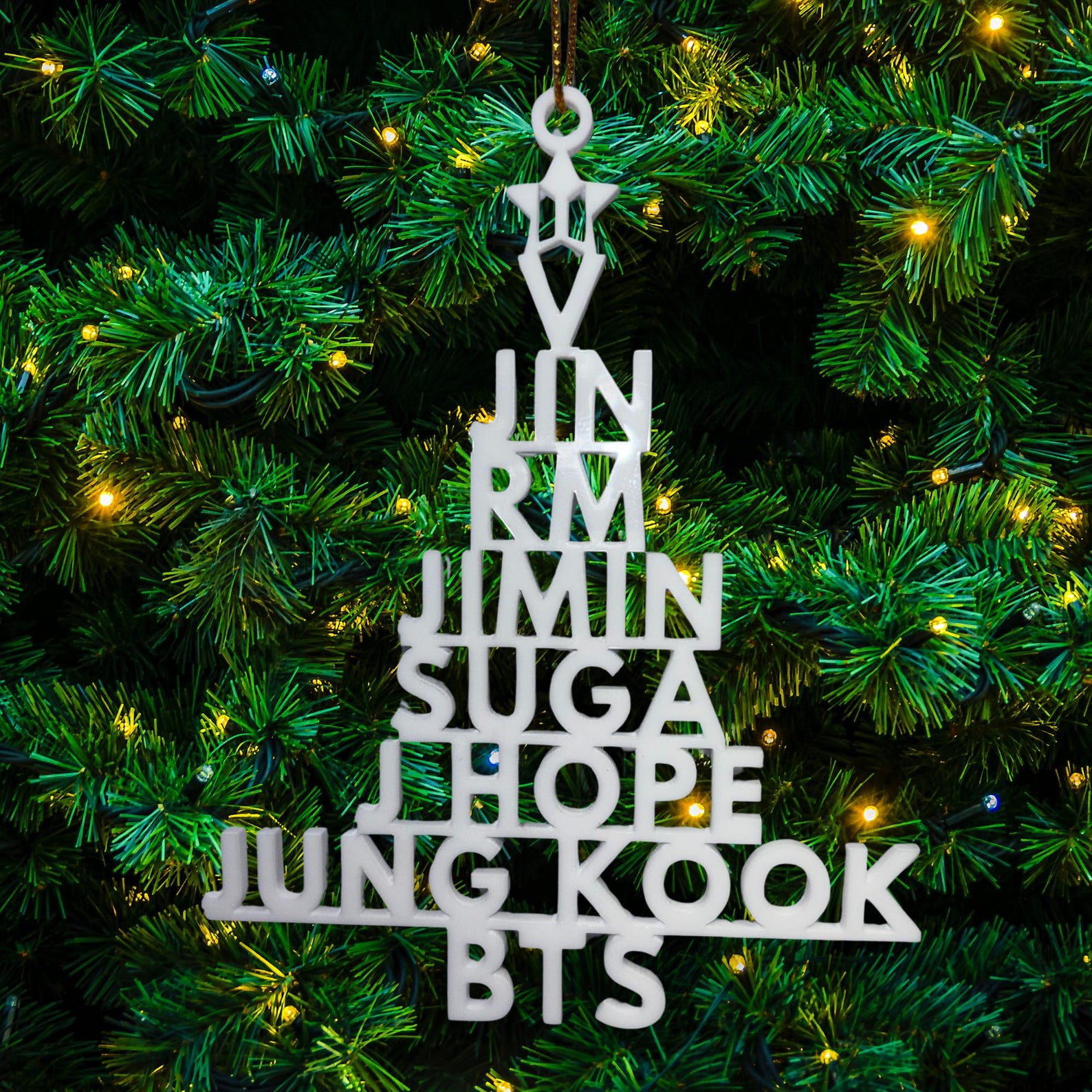 BTS Christmas Tree Ornament | K-pop Holiday Decor | ARMY Gift ...