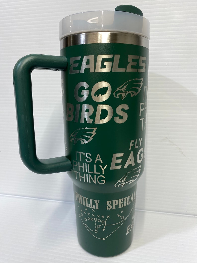 Philadelphia Eagles 40oz, Philadelphia Eagles Mug, Engraved Tumbler