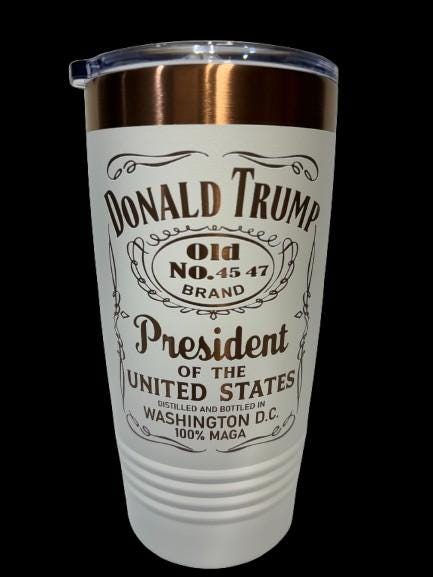 Gobelet Trump 2024 : style whisky MAGA, isolé 20 oz - France