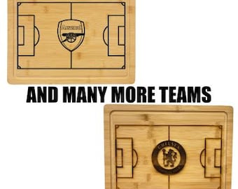 Handgemachtes Fußball Team Schneidebrett | Charcuterie Brett | Personalisierte Sport Geschenk