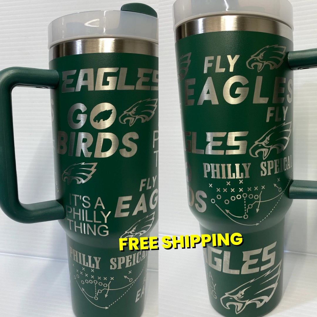 Philadelphia Eagles 40 Oz Tumbler With Handle, Philadelphia Eagles